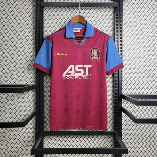 Retro Aston Villa 1995-97 Home Jersey #18 Yorke