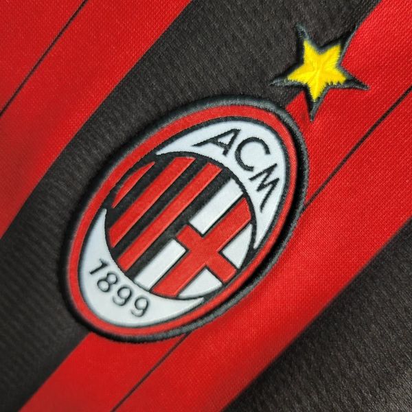 Retro AC Milan 2013-14 Home Jersey Long Sleeve