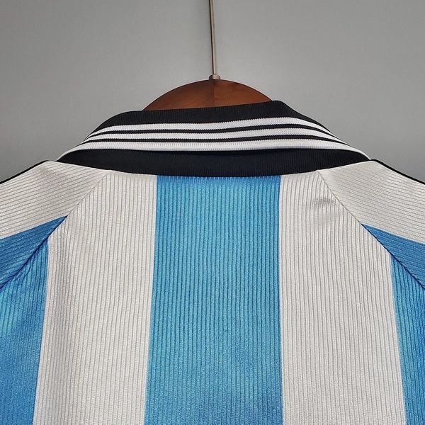 Argentina 1998 World Cup Home Retro Short Sleeve Jersey Personalized S-2XL