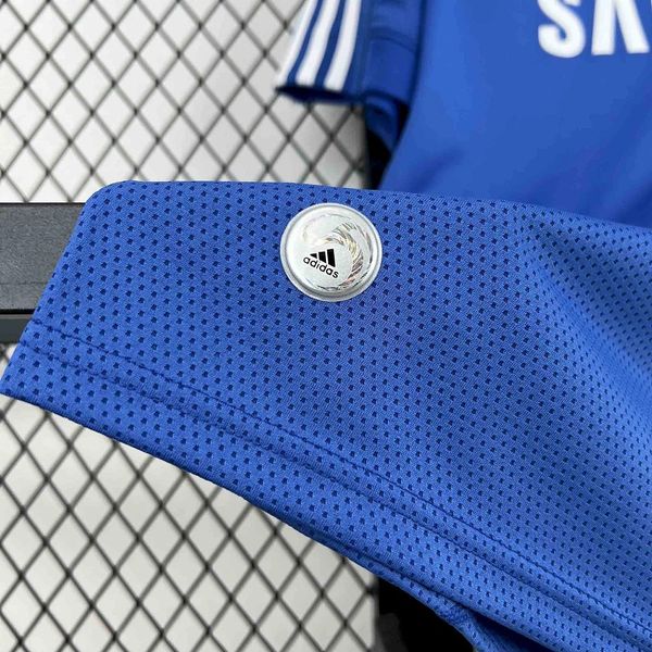 Chelsea FC 2009-2010 Retro Home Short Sleeve Jersey UCL PL Patch Personalized Rare