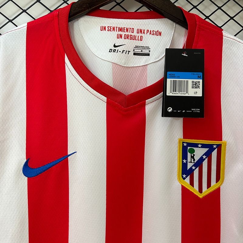 Atlético Madrid 2012-13 Retro Home Jersey – Custom Name & Number | Short Sleeve | S–2XL