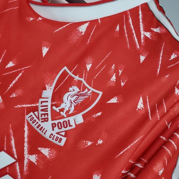 1989-1991 Liverpool Retro Red Home Short Sleeve Jersey Classic Kit