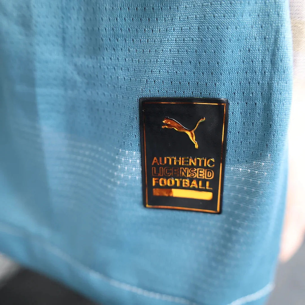 Manchester City 2024-2025 Third Away Jersey Player Version #17 De Bruyne UCL Patch Personalized