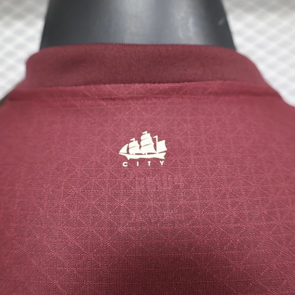 Manchester City 2024-2025 Away Short Sleeve Player Version Jersey UCL Premier League Patch Personalized S-2XL