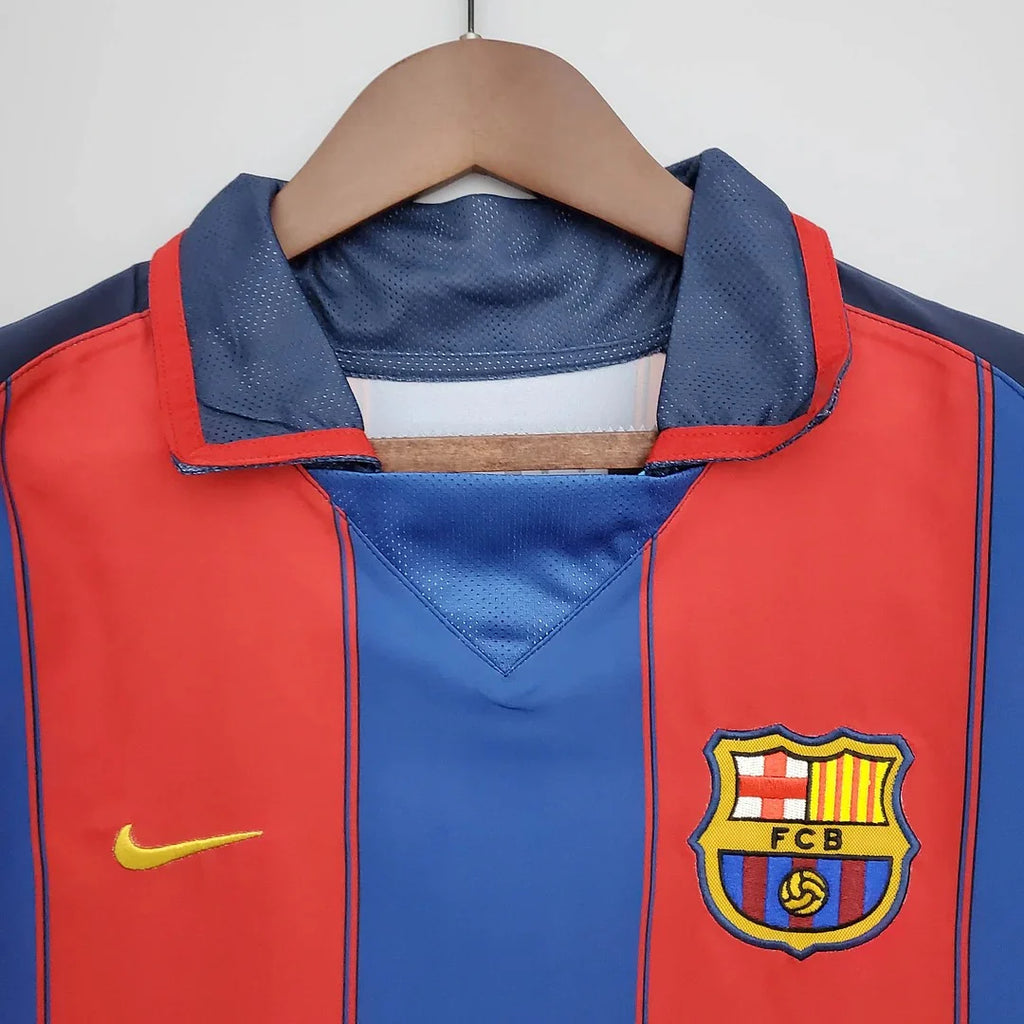 FC Barcelona 2003-04 Retro Home Jersey | Custom Name & Number | La Liga