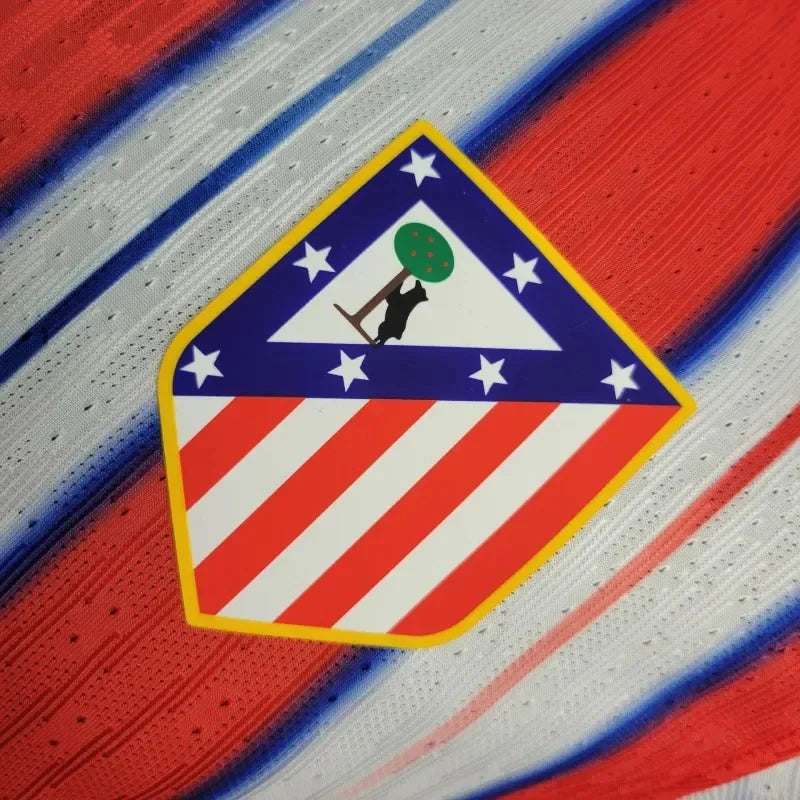Atlético Madrid 2024-25 Home Jersey – Custom Name & Number | Short Sleeve | S–2XL