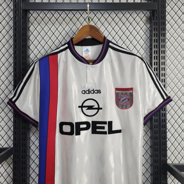 Bayern Munich 1997-1998 Retro Away Short Sleeve Jersey Personalized Rare Collector Elber Scholl Kahn