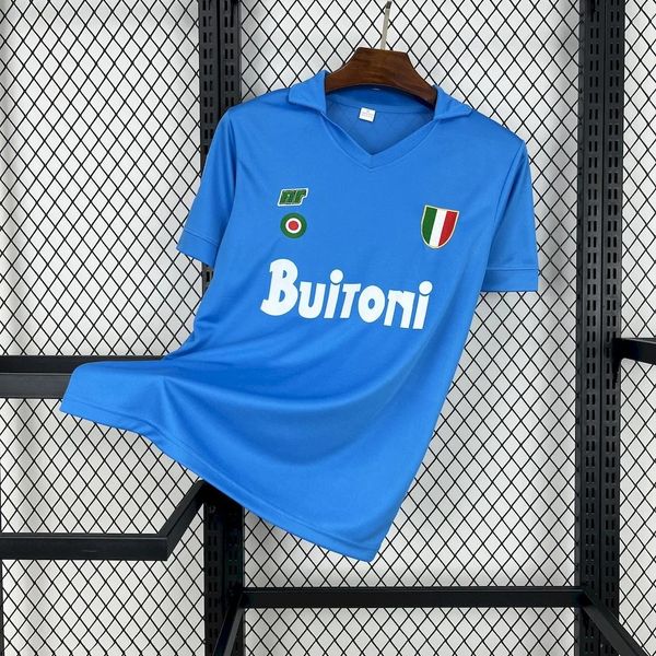 SSC Napoli 1987-1988 Retro Home Jersey #10 Maradona Scudetto Personalized Rare Collector
