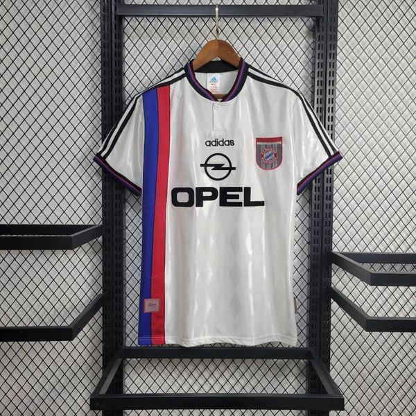 Bayern Munich 1997-1998 Retro Away Short Sleeve Jersey Personalized Rare Collector Elber Scholl Kahn
