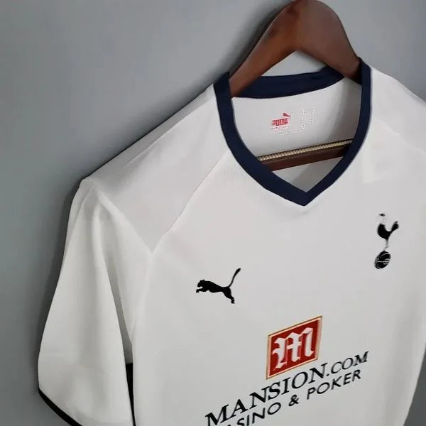 Tottenham Hotspur 2008-2009 Retro Home Jersey #3 Bale Personalized UEFA Cup Patch Rare Collector