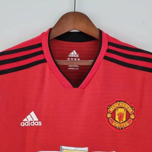 Manchester United 2018-2019 Retro Home Jersey #6 Pogba Personalized PL Patch Rare