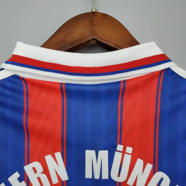 Bayern Munich 1995-1997 Retro Home Short Sleeve Jersey Personalized Rare Collector Klinsmann Scholl Matthaus