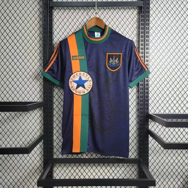 Newcastle United 1997-1998 Retro Away Short Sleeve Jersey Personalized Rare Collector