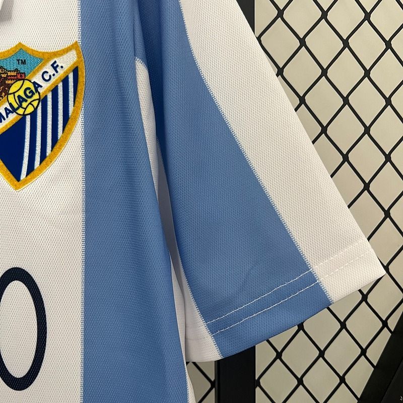 Malaga CF 2012-2013 Retro Home Short Sleeve Jersey Personalized La Liga UCL Patch Rare Collector