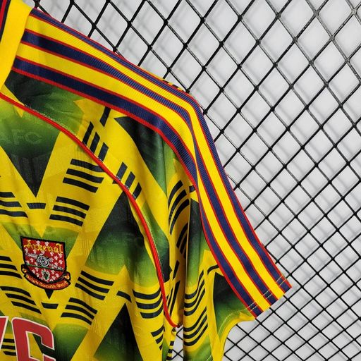 Arsenal FC 1992-1993 Retro Away Jersey | Vintage Short Sleeve "Bruised Banana" Football Shirt Fan Edition