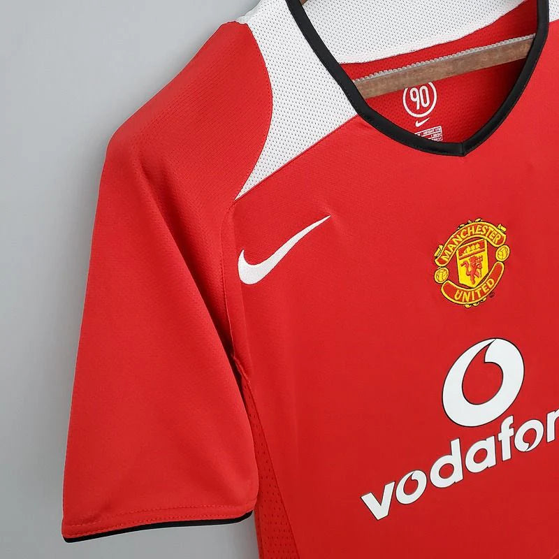 Manchester United 2005-2006 Retro Home Short Sleeve Jersey Personalized UCL PL Patch Rare