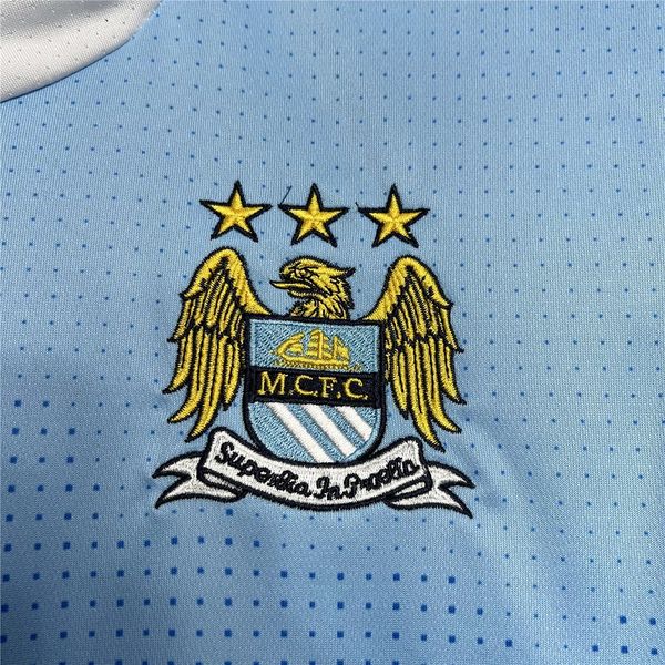 Manchester City 2011-2012 Retro Home Short Sleeve Jersey Personalized PL Patch Rare Collector