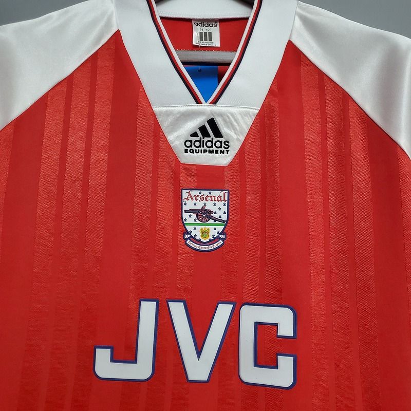 Arsenal FC 1992-1994 Retro Home Jersey | Custom Name & Number Men's Soccer Shirt - Short Sleeve Adidas Equipment Edition