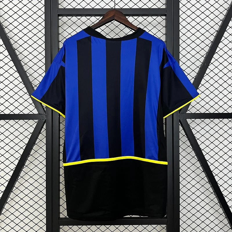 Inter Milan 2002-2003 Retro Home Short Sleeve Jersey Personalized Serie A UCL Patch Rare