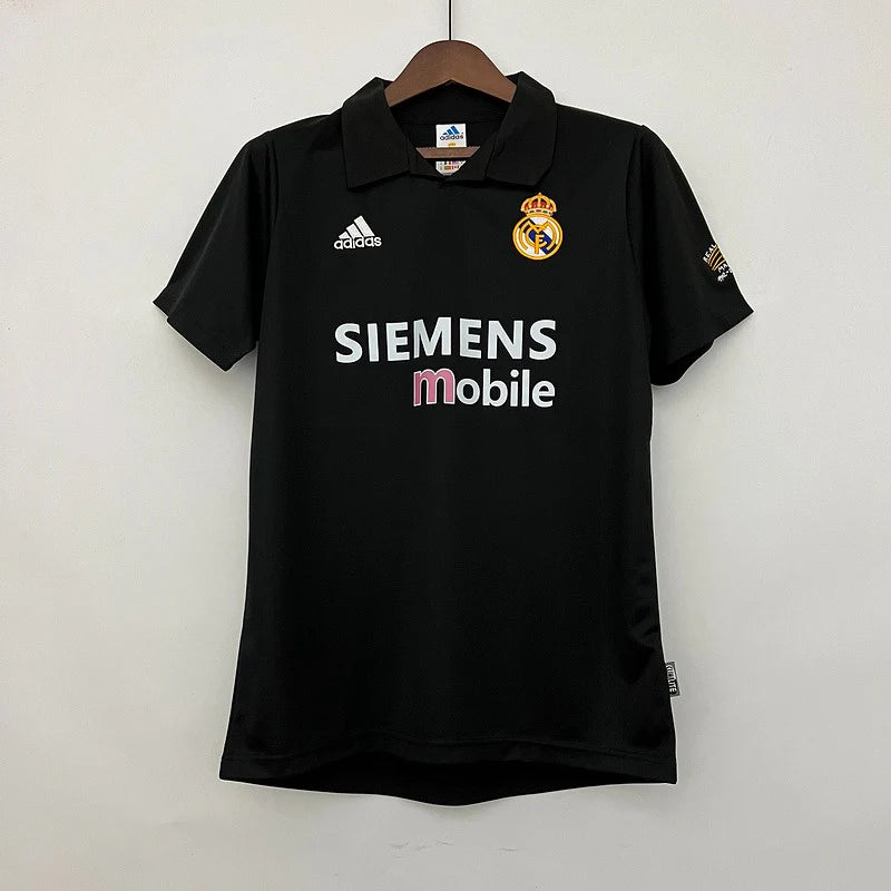 2002/03 Real Madrid Retro Away Black Jersey #11 Ronaldo UCL Personalized