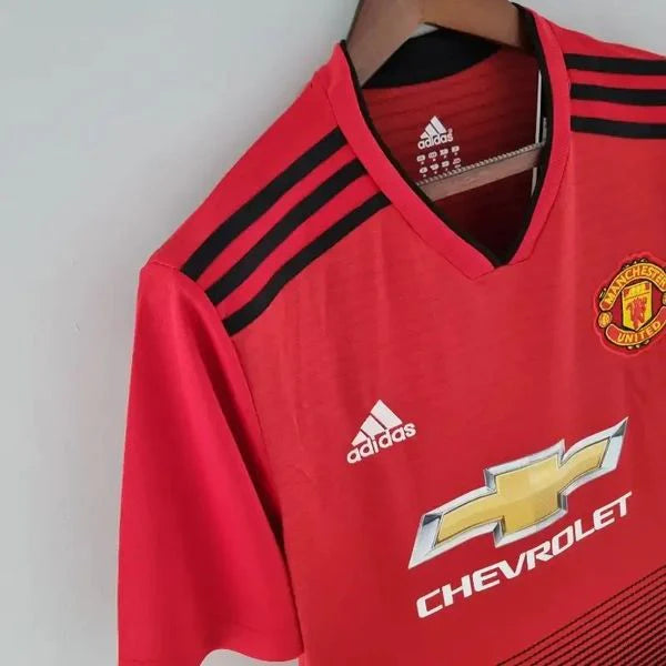 Manchester United 2018-2019 Retro Home Jersey #6 Pogba Personalized PL Patch Rare