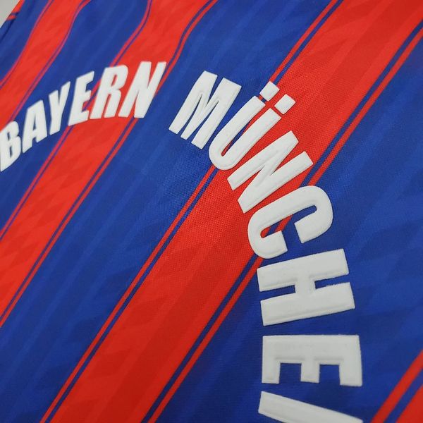 Bayern Munich 1995-1997 Retro Home Short Sleeve Jersey Personalized Rare Collector Klinsmann Scholl Matthaus