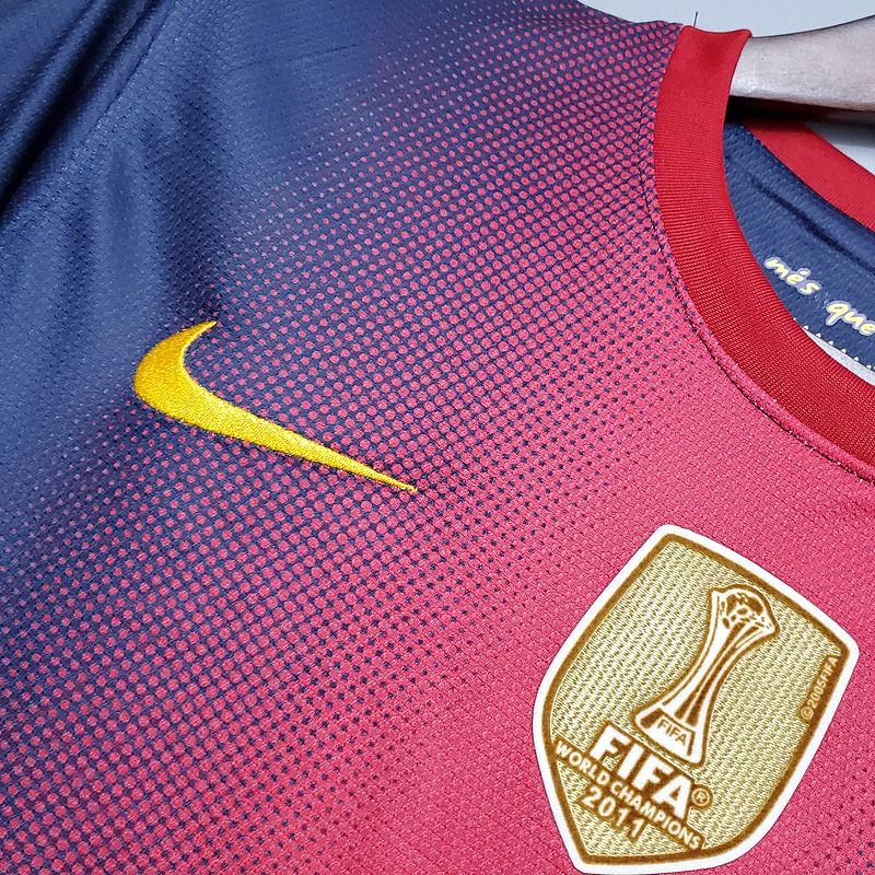 FC Barcelona 2012-13 Retro Home Jersey | Custom Name & Number | La Liga & UCL