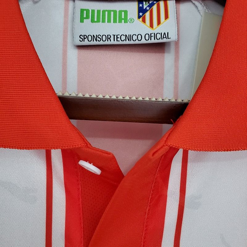 Atlético Madrid 1994-95 Retro Home Jersey – Custom Name & Number | Short Sleeve | S–2XL