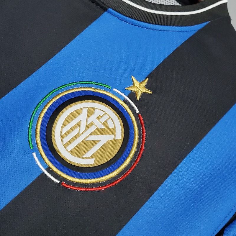 Inter Milan 2009-2010 Retro UCL Final Home Short Sleeve Jersey Personalized Rare Treble