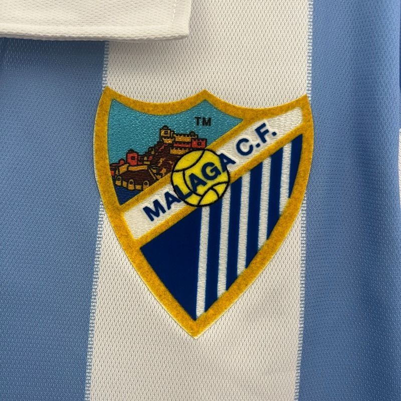 Malaga CF 2012-2013 Retro Home Short Sleeve Jersey Personalized La Liga UCL Patch Rare Collector
