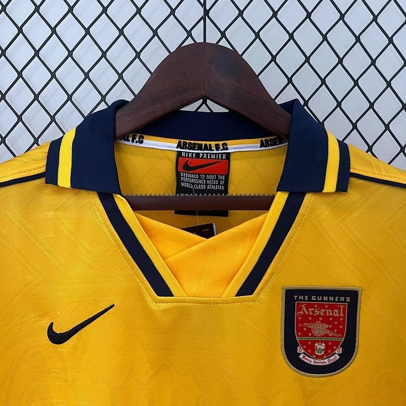 Arsenal FC 2001-2002 Retro Away Jersey | Thierry Henry #14 Men's Soccer Shirt - Short Sleeve "Double Champions" Edition with Premier League Patches