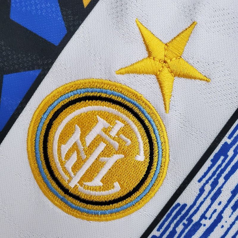 Inter Milan 1996-1997 Retro Away Short Sleeve Jersey #4 Zanetti Personalized Rare Collector