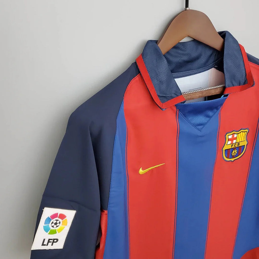 FC Barcelona 2003-04 Retro Home Jersey | Custom Name & Number | La Liga