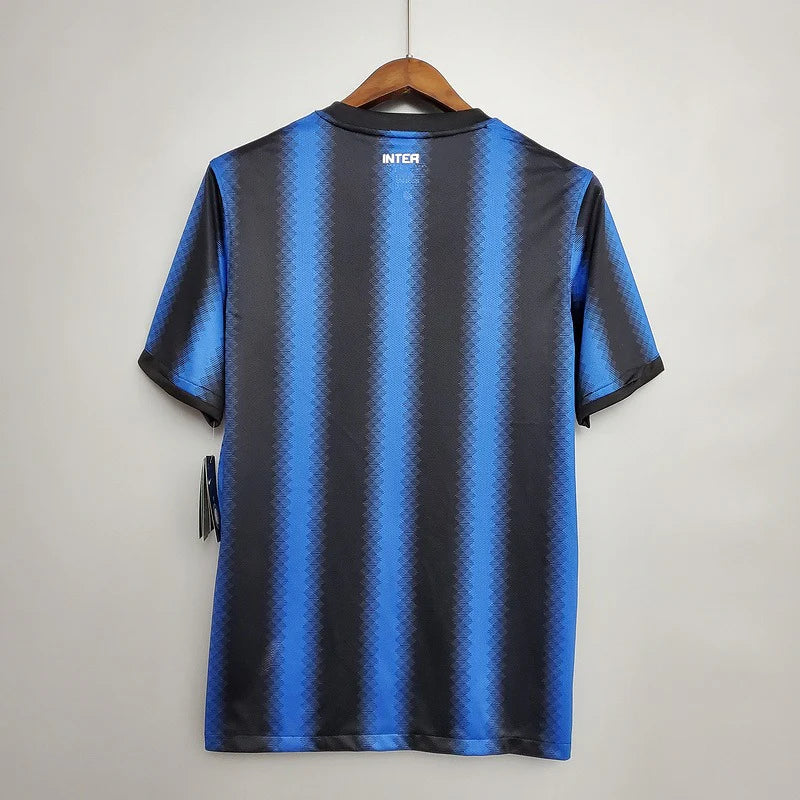Inter Milan 2010-2011 Retro Home Short Sleeve Jersey UCL Patch Personalized Rare Sneijder Milito Mourinho
