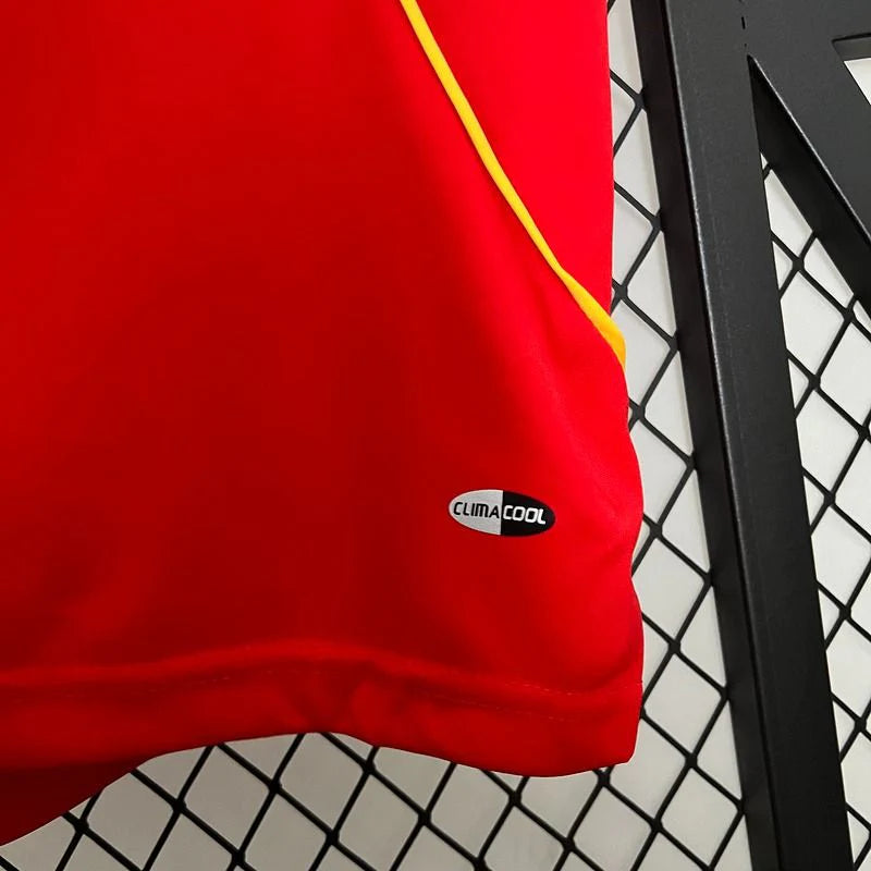 Spain 2008 Euro Championship Retro Home Short Sleeve Jersey #10 Fabregas Euro Patch Personalized Rare
