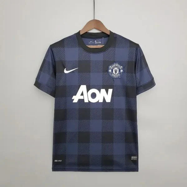 Manchester United 2013-2014 Retro Away Short Sleeve Jersey #20 Van Persie Personalized UCL Rare
