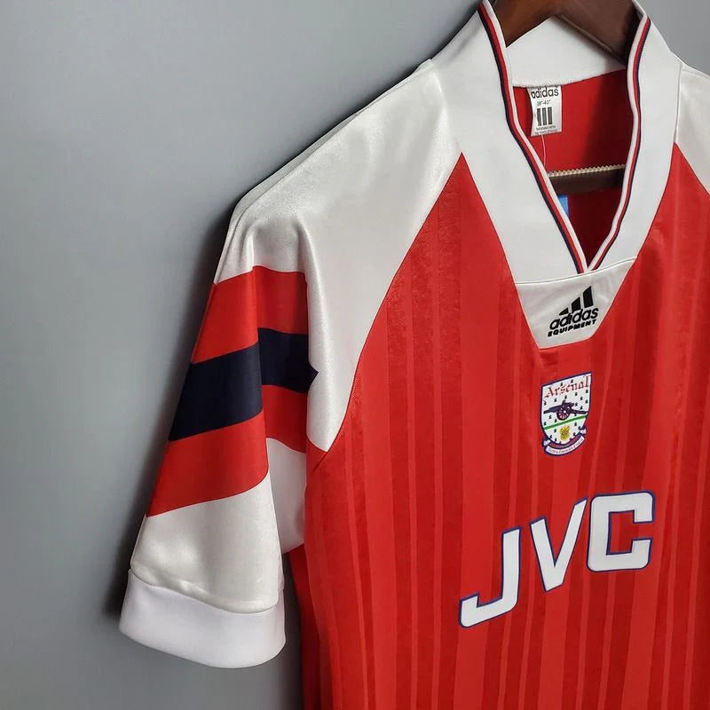 Arsenal FC 1992-1994 Retro Home Jersey | Custom Name & Number Men's Soccer Shirt - Short Sleeve Adidas Equipment Edition