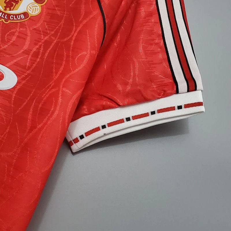 Manchester United 1990-1992 Retro Home Short Sleeve Jersey Rare Collector Ferguson Era
