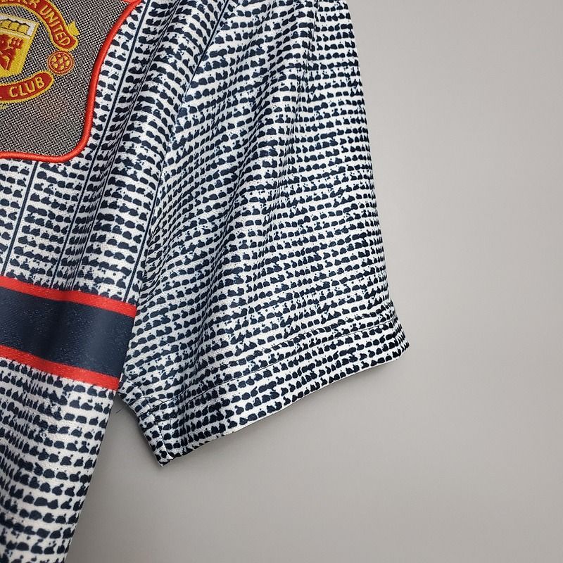 Manchester United 1995-1996 Retro Away Short Sleeve Jersey Personalized Rare Cantona Return Double
