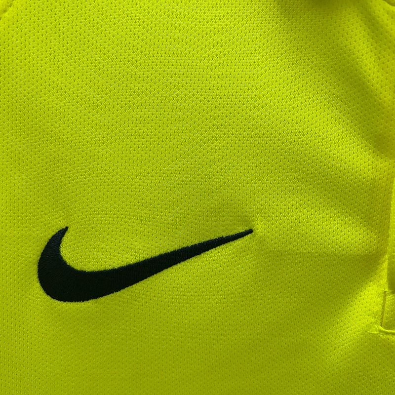 FC Barcelona 2014-15 Retro Yellow Away Jersey | #10 Lionel Messi | La Liga & UCL