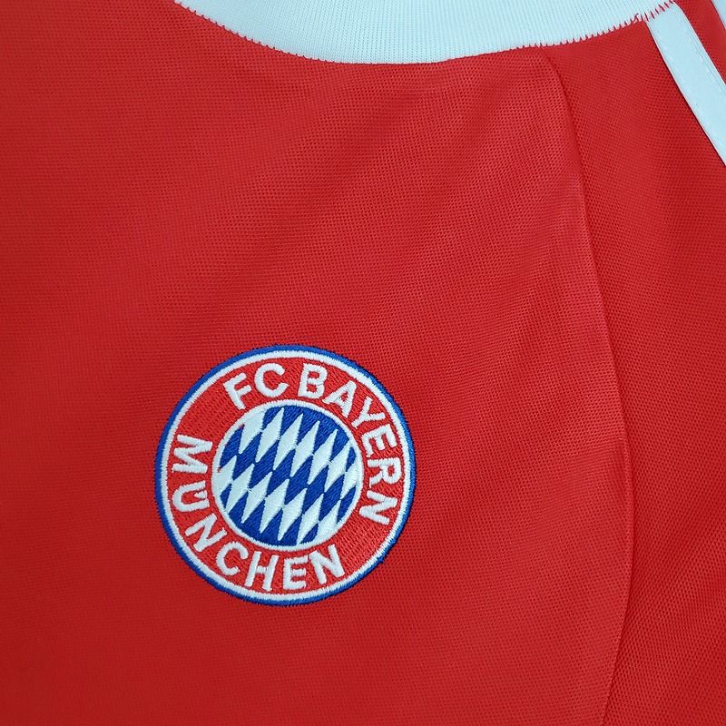 Bayern Munich 2000-2001 Retro Home Short Sleeve Jersey UCL Patch Personalized Rare Elber Effenberg Kahn