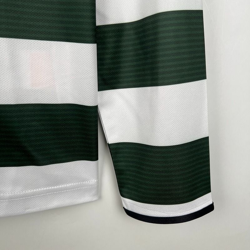 Sporting CP 2001-2003 Retro Long Sleeve Jersey #28 Cristiano Ronaldo Primeira Liga Patch Personalized Rare