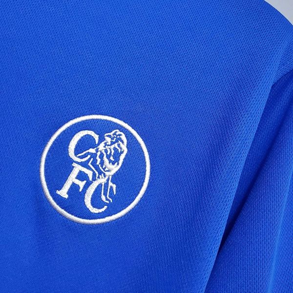 Chelsea FC 2003-2005 Retro Home Short Sleeve Jersey #4 Makelele Personalized PL Patch