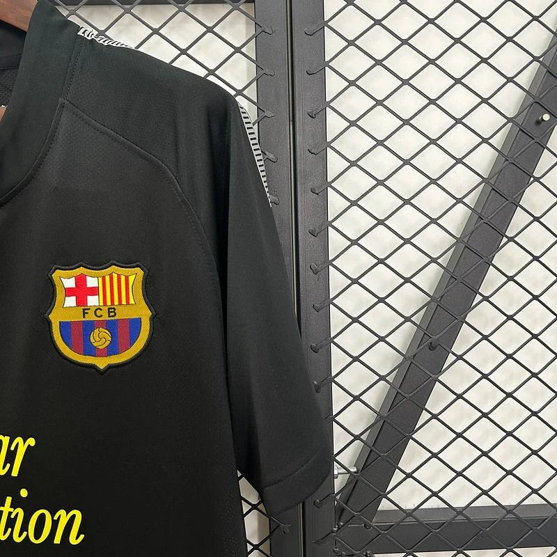 FC Barcelona 2011-12 Retro Black Away Jersey | #3 Gerard Piqué | La Liga & UCL