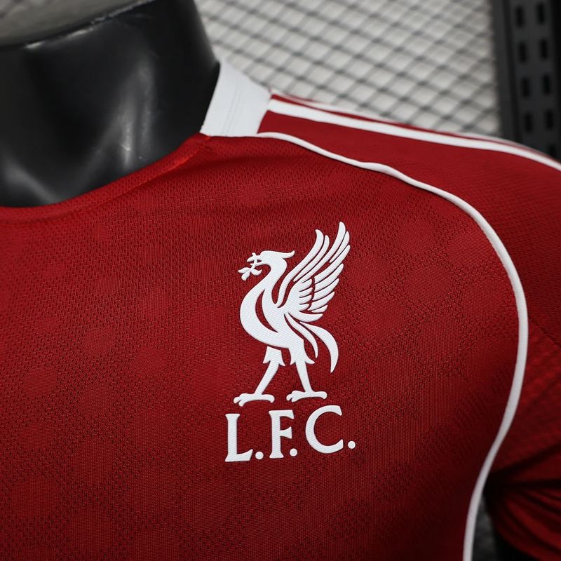 2025-2026 Liverpool Player Version Home Short Sleeve Jersey Personalized PL UCL Patch