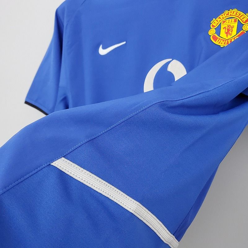 Manchester United 2002-2004 Retro Home Short Sleeve Jersey Personalized PL Patch Rare Collector