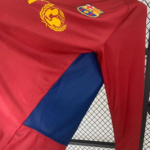 FC Barcelona 2008-09 Retro UCL Final Home Long Sleeve Jersey | #9 Samuel Eto'o