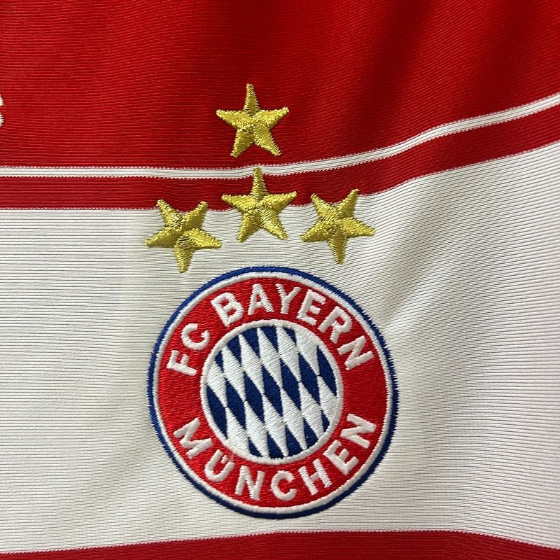 Bayern Munich 2007-2008 Retro Home Short Sleeve Jersey Bundesliga Patch Personalized Rare Klose Ribery Toni