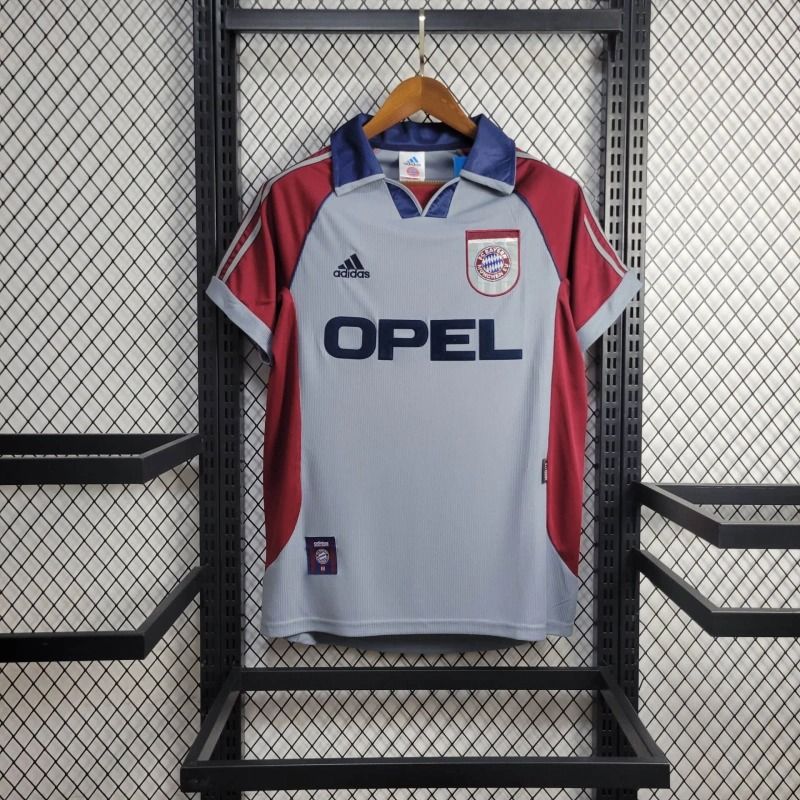 Bayern Munich 1998-1999 Retro Away Short Sleeve Jersey Personalized Rare Collector Elber Effenberg Kahn