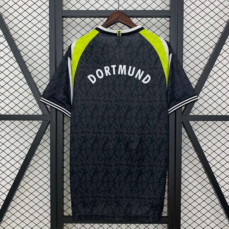 Borussia Dortmund 1995-1996 Black Retro Jersey